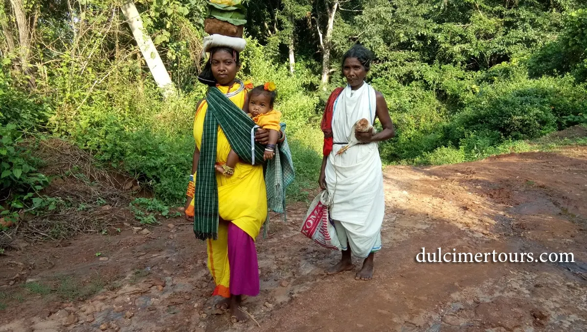 Tribal Lady in weekly tribal market